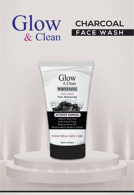Glow and Clean Whitening Activated Charcoal Face Wash