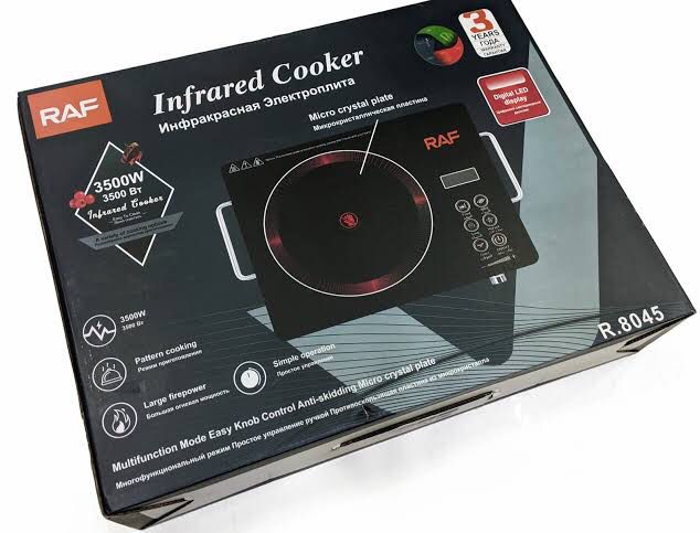Infrared Cooker & Hot Plate R.8019 – Multifunction & Digital Display – 3500W