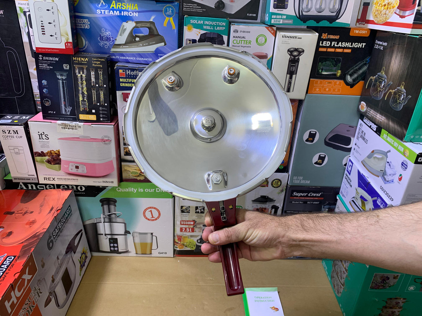 6 Safeguard HCX 3 in 1 Pressure Cooker Stainless Steel