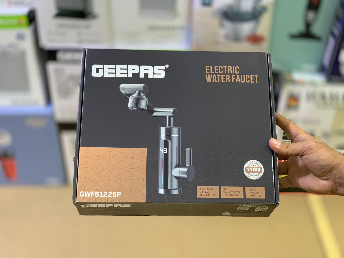 Geepas brand electric Instant water Faucet 3300 watt