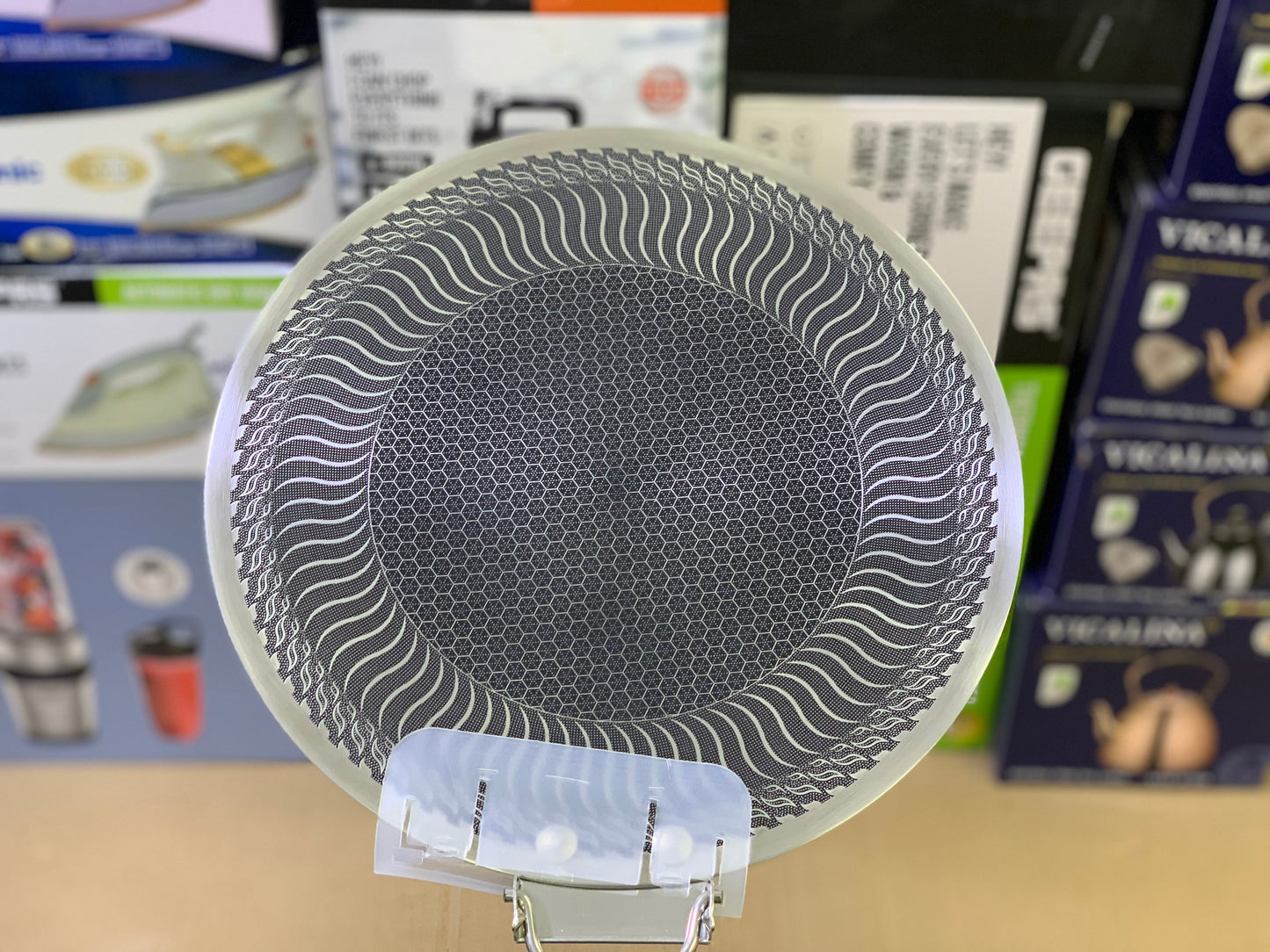 Laser coating Portable Plastic Handle tawa