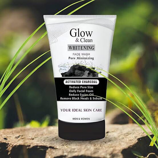 Glow and Clean Whitening Activated Charcoal Face Wash