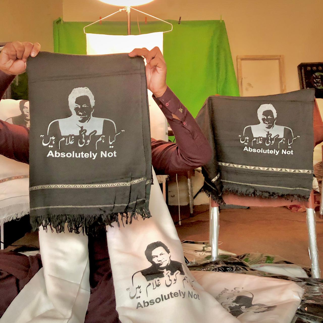 Luxuey Pashtun Khan Shawal-Pure Wool With Imran Khan Print