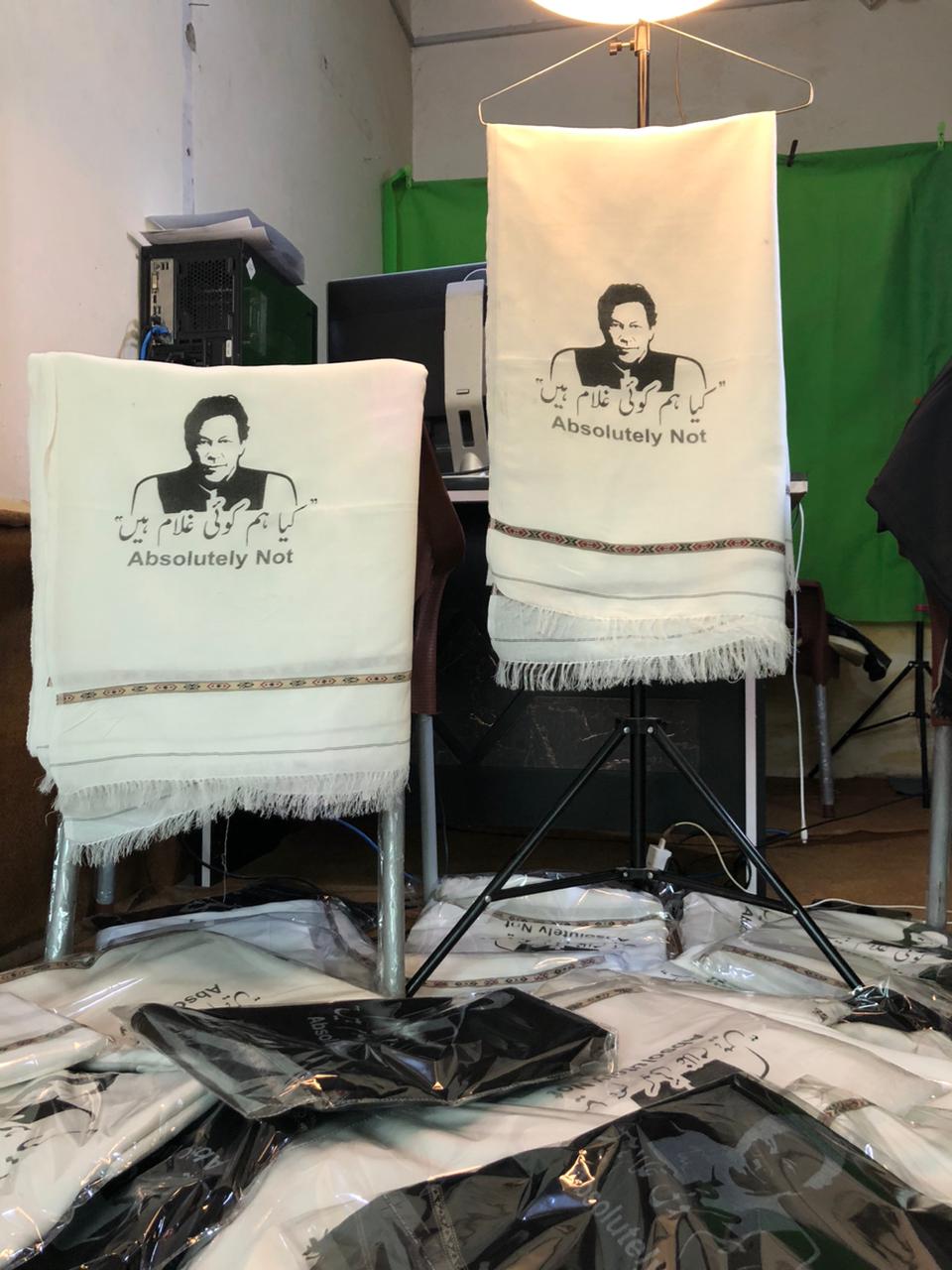 Luxuey Pashtun Khan Shawal-Pure Wool With Imran Khan Print