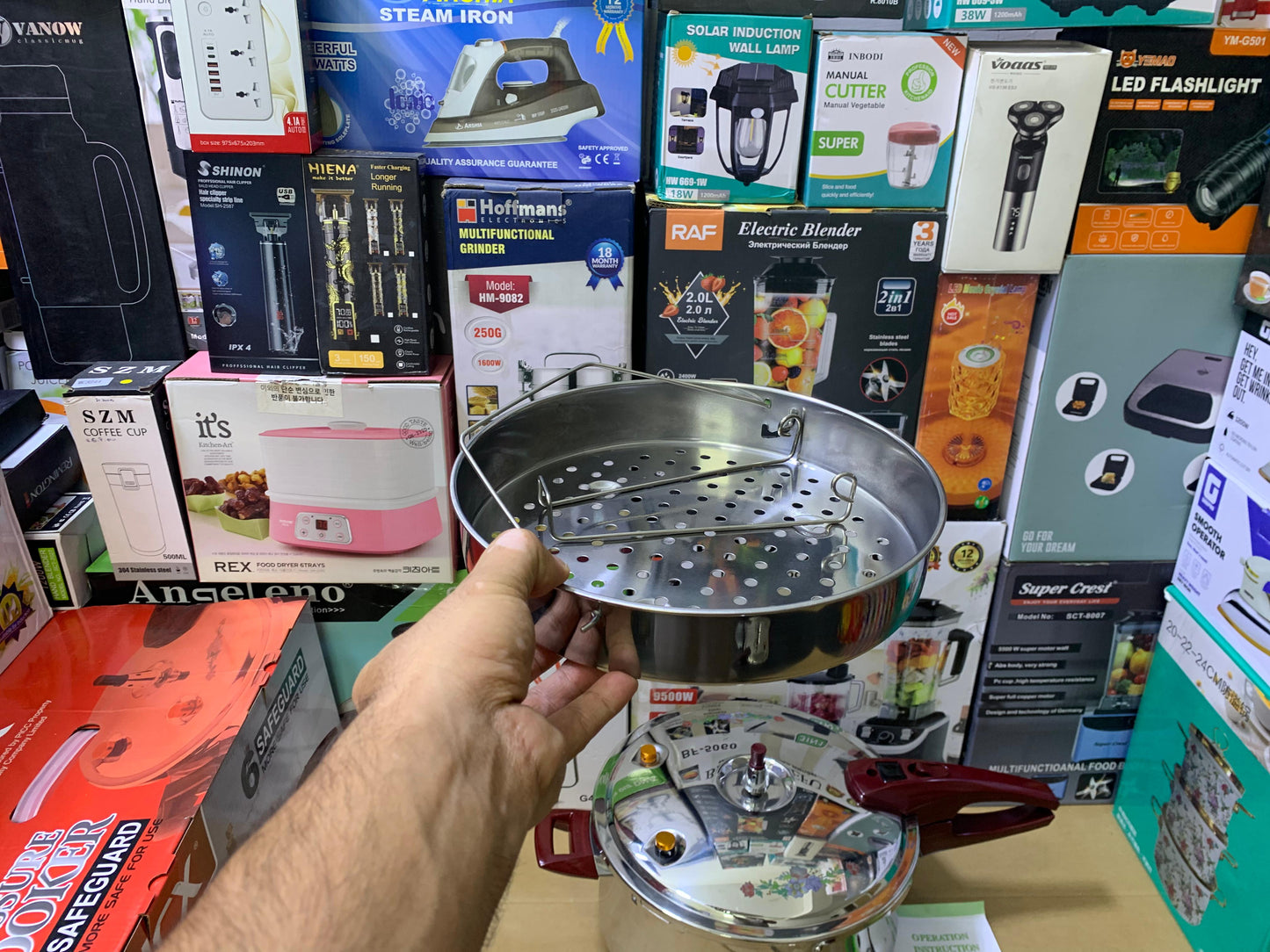 6 Safeguard HCX 3 in 1 Pressure Cooker Stainless Steel