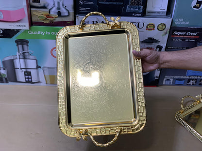 Stainless steel Golden Tray set Model H-1 Golden