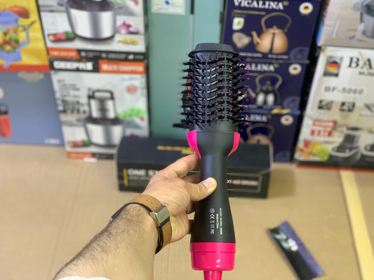 Asaan Kart™ 3-In-1 Electric One Step Hair Straightening Brush One Step Hot Air Brush Dryer + Styler