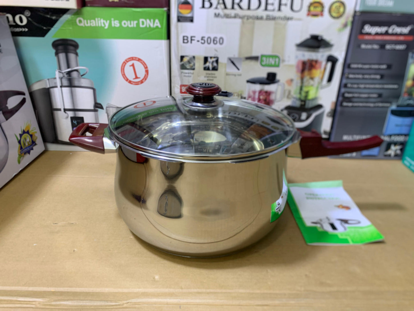 6 Safeguard HCX 3 in 1 Pressure Cooker Stainless Steel