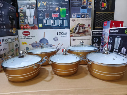 Royalife 10 PCS Aluminum Cookware Set