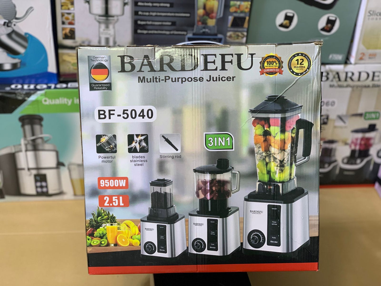 Bardefu Multi- Purpose Juicer 3 in 1 | BF- 5040| 9500W