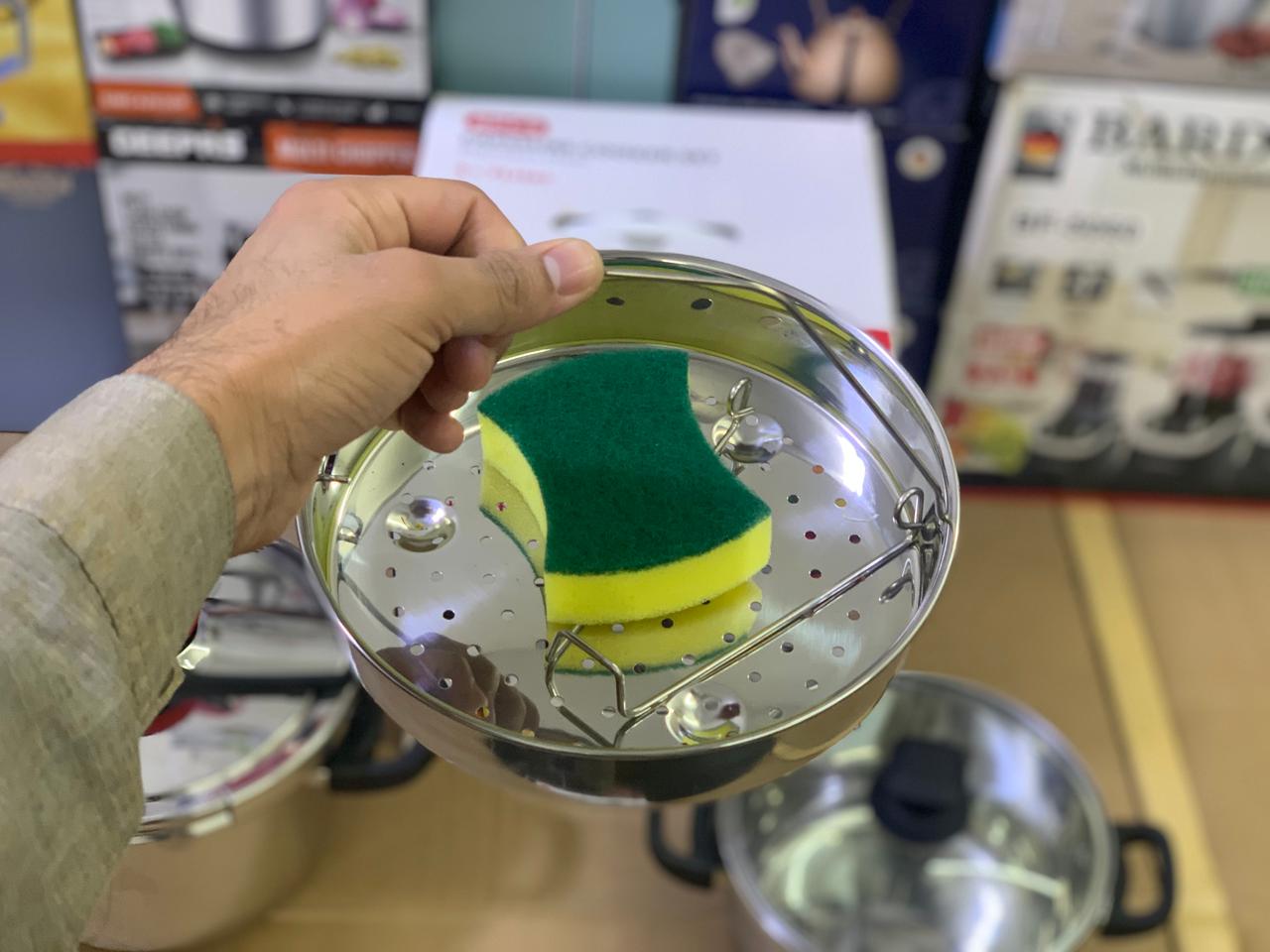 8 Pcs pressure cooker set 5L and 7L Stainless steel