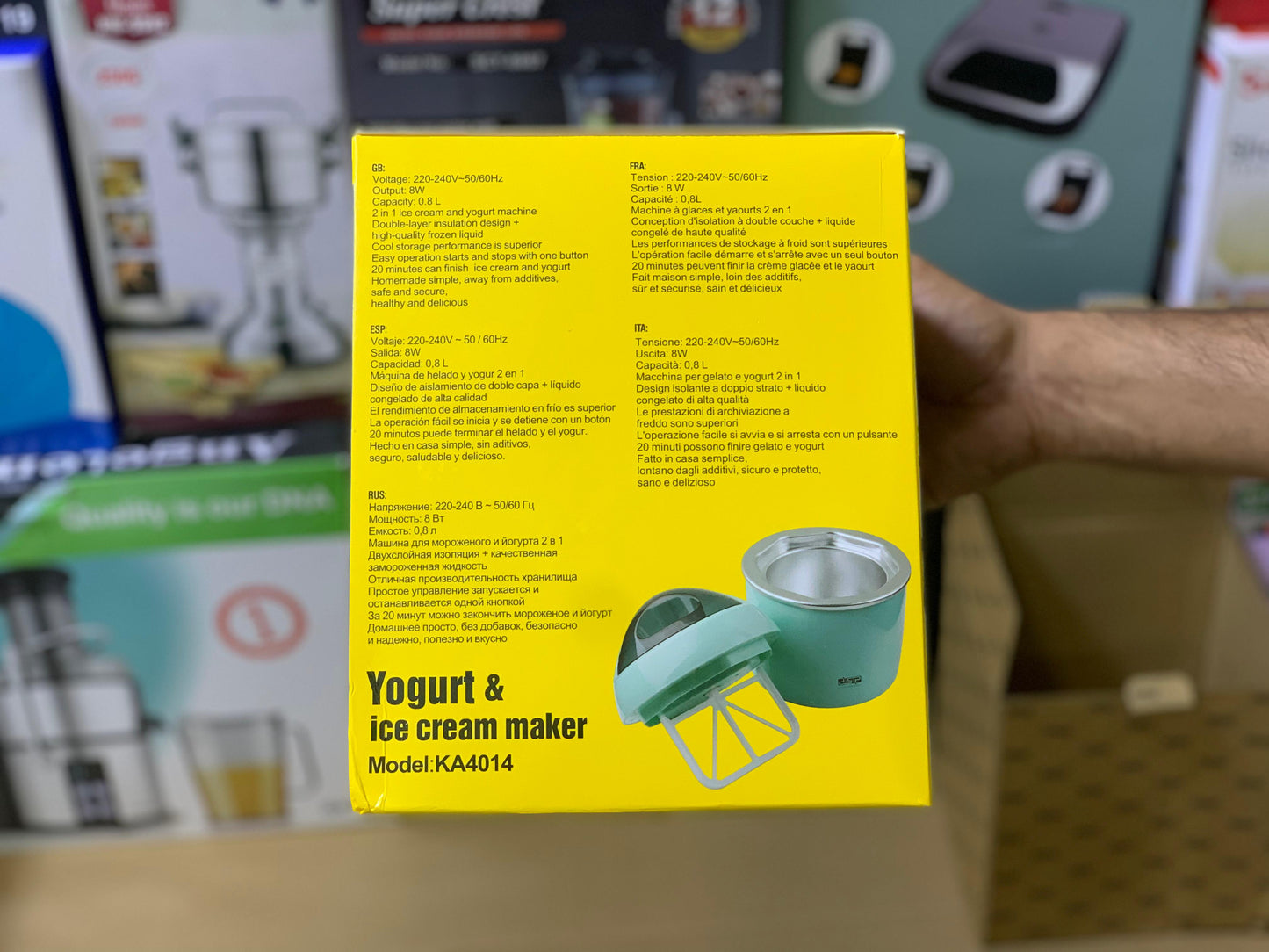 2 in 1 Yogurt & Ice Cream Maker| Model:KA4014 | 1 Year Warranty