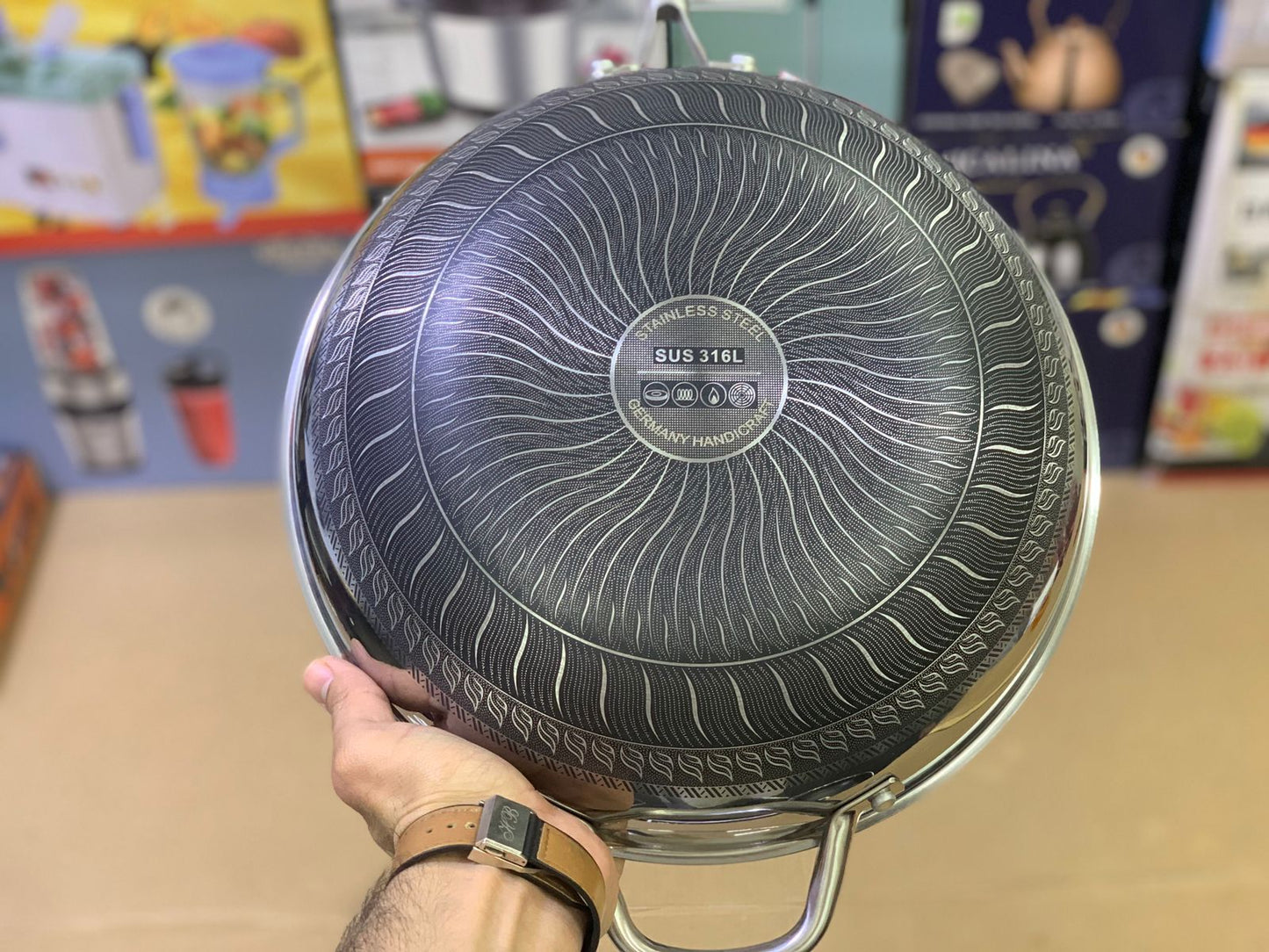 Laser Coating Deep Frypan| Deep Wok
