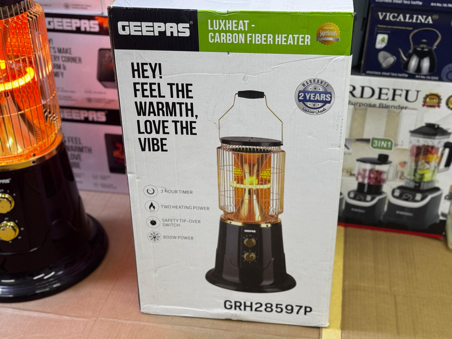 Geepas Luxheat Carbon Fiber Heater- GRH-28597P