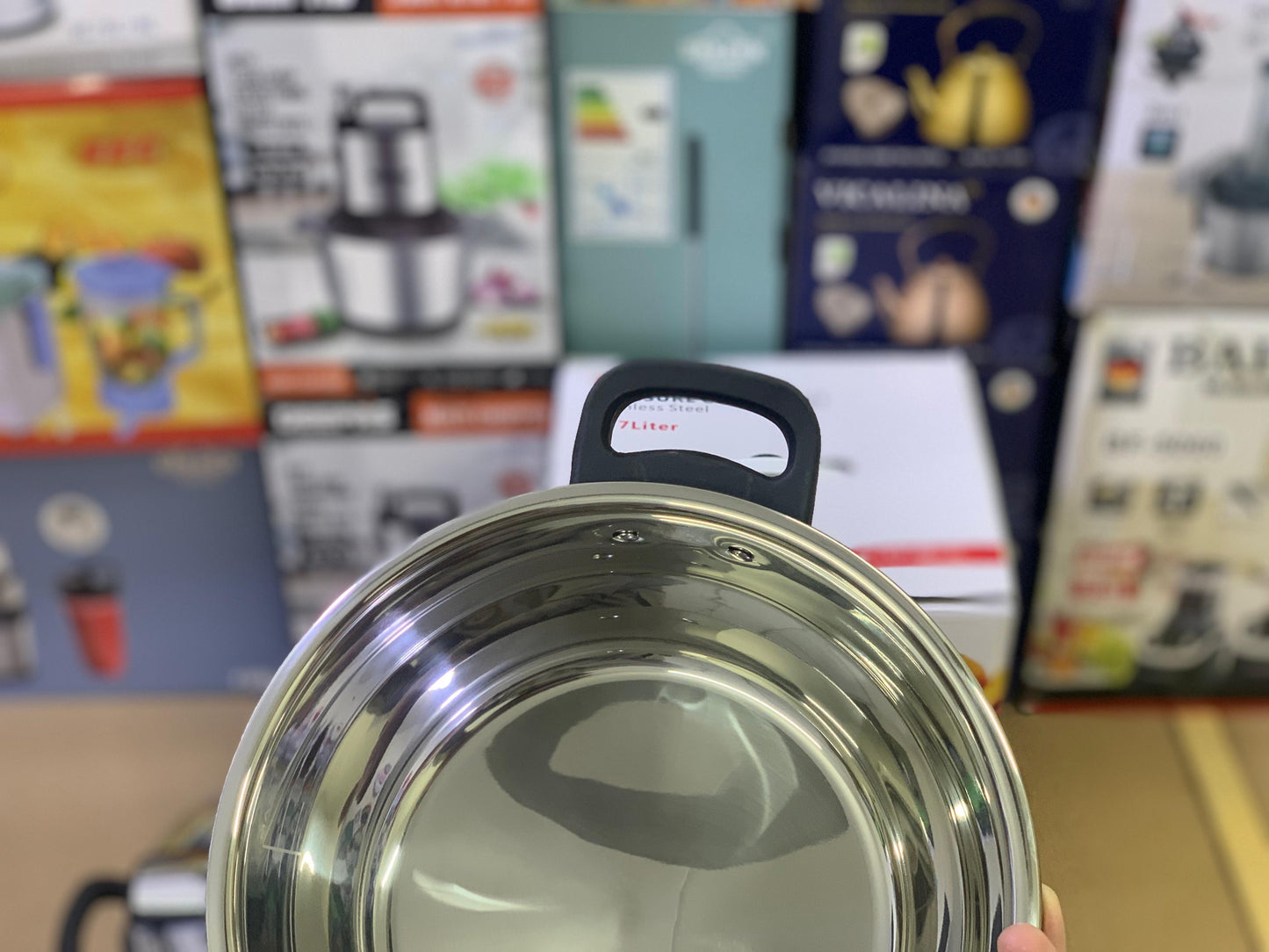 8 Pcs pressure cooker set 5L and 7L Stainless steel