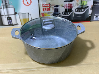 HK brand 12 pieces granite coating pure nonstick cookware set