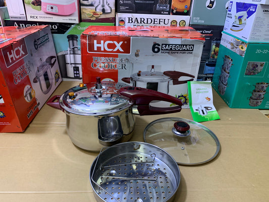 6 Safeguard HCX 3 in 1 Pressure Cooker Stainless Steel