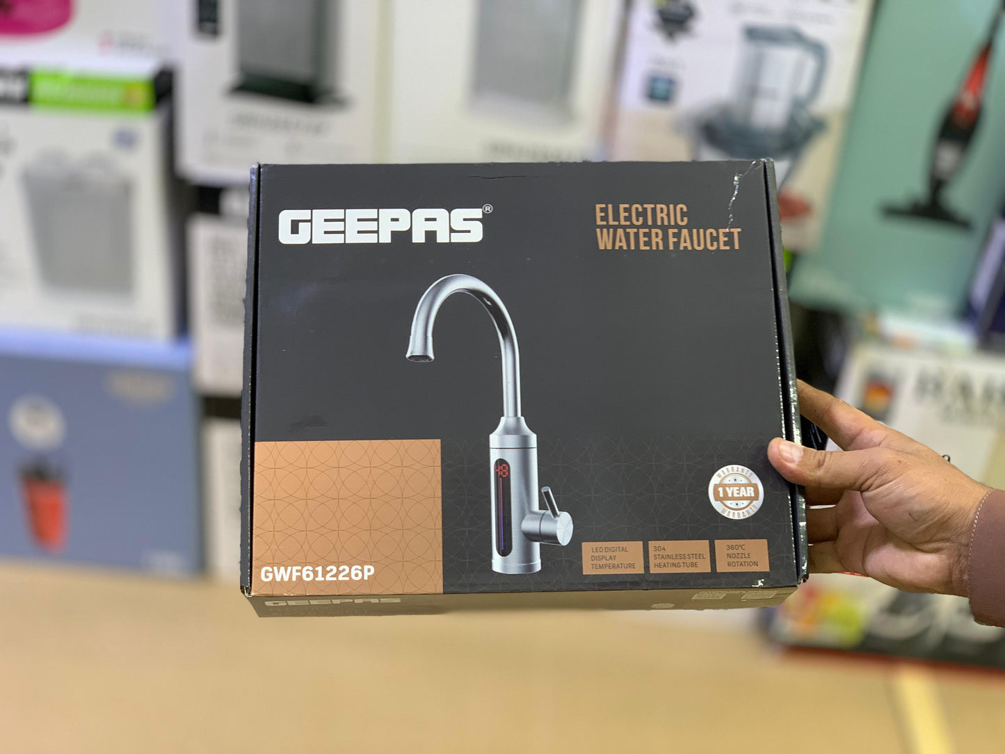 Geepas brand electric Instant water Faucet 3300 watt